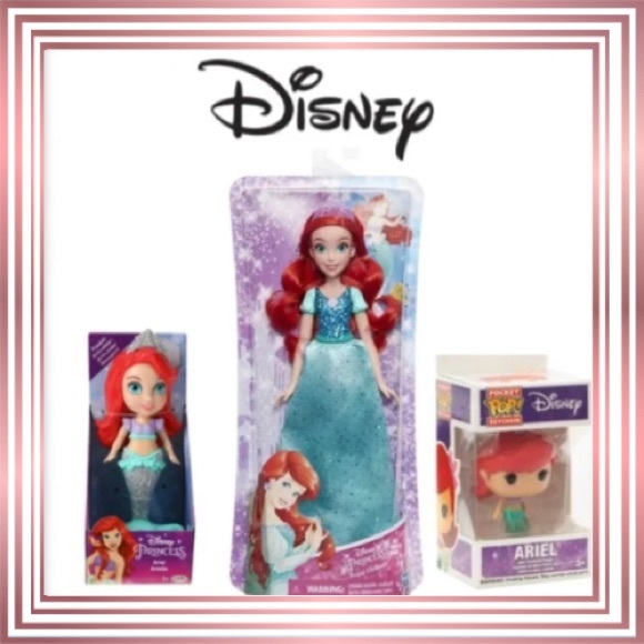DISNEY PRINCESS Set of 3 Ariel Items - Picture 1 of 4